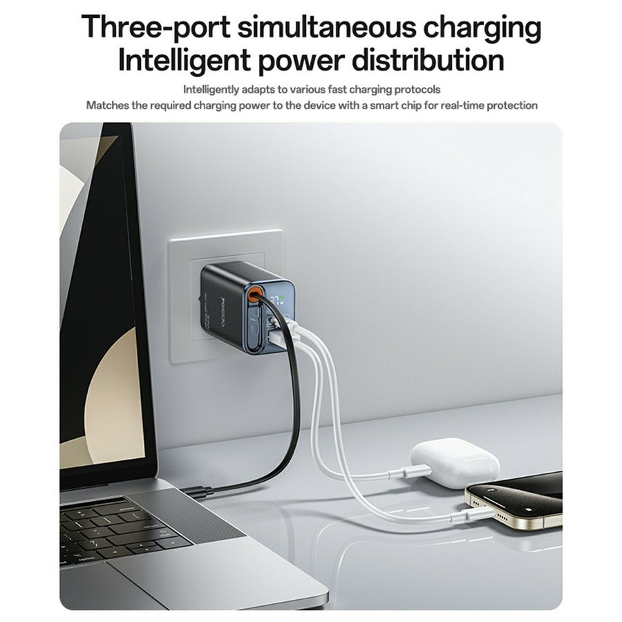 YESIDO YC146 67W Retractable Charger
