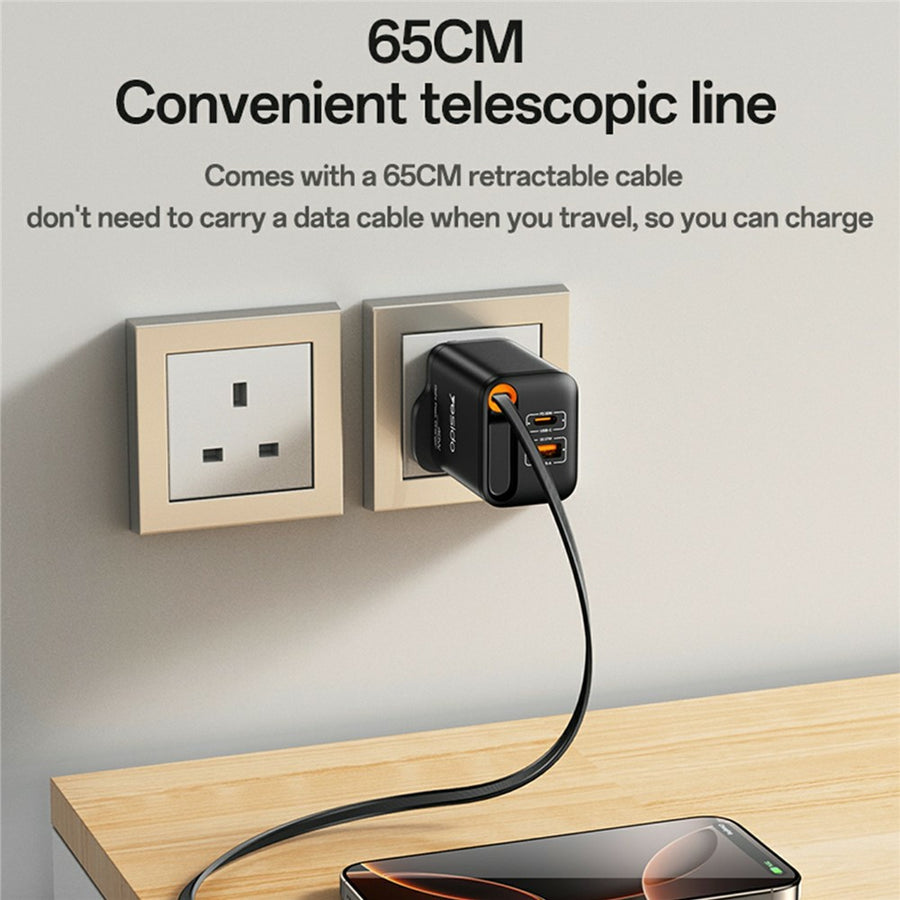 YESIDO YC145 40W Retractable Charger