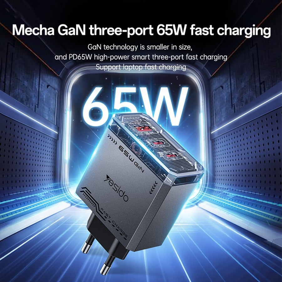 YESIDO YC101 65W Transparent Charger