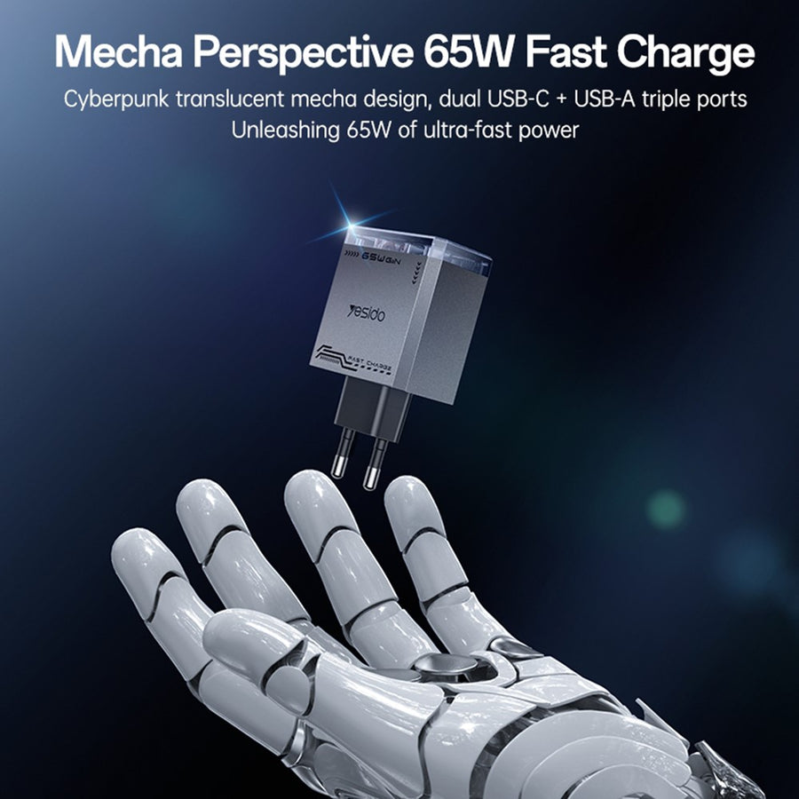YESIDO YC101 65W Transparent Charger