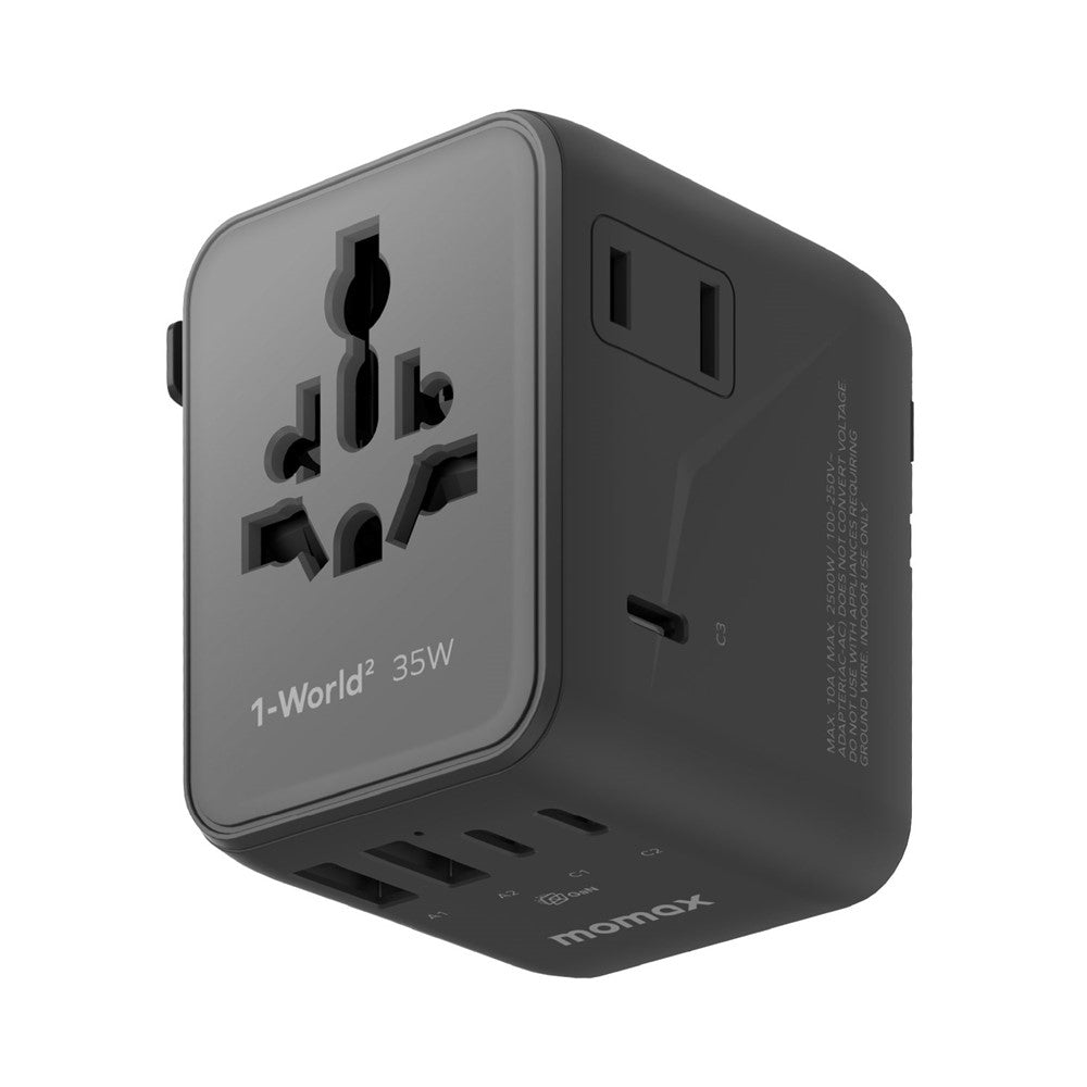 MOMAX UA27 1-World Charger 35W, GaN Fast Charging, photo 1