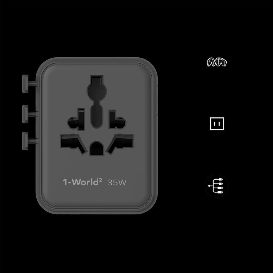 MOMAX UA27 1-World Charger 35W, GaN Fast Charging, photo 4