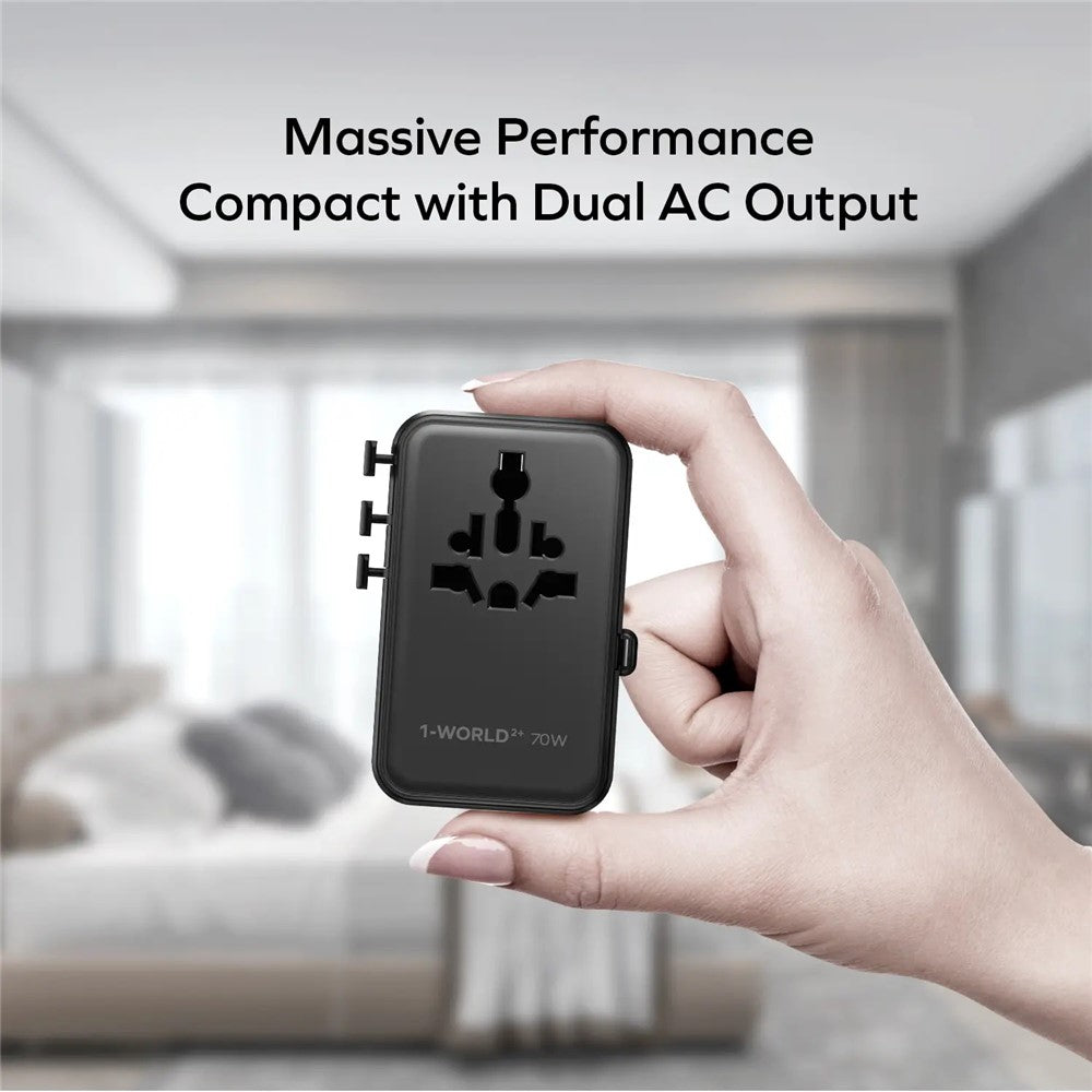 MOMAX UA30 1-World2+ Charger 70W, GaN Fast Charging, photo 2