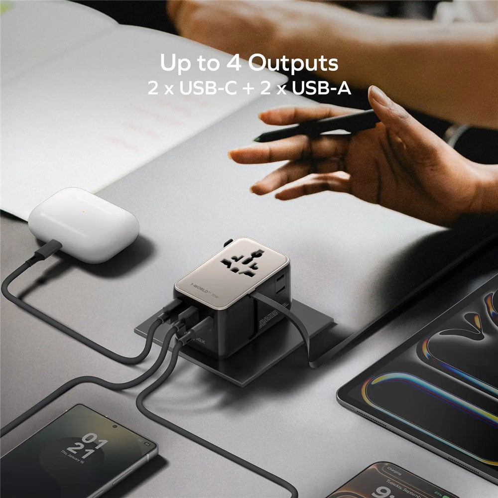 MOMAX UA30 1-World2+ Charger 70W, GaN Fast Charging, photo 7