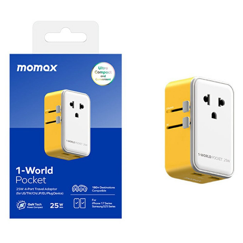 MOMAX UA32 1-World Charger 25W, GaN Fast Charging, photo 8