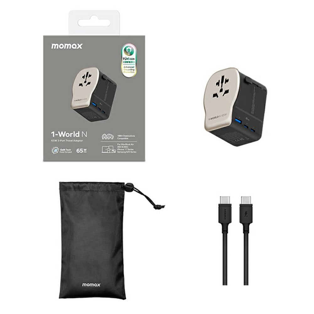 MOMAX UA35 1-World Charger 65W, GaN Fast Charging, photo 7