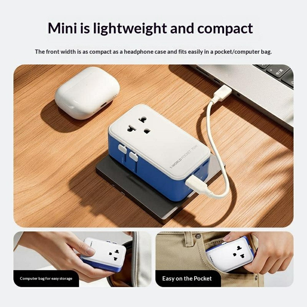MOMAX UA36 1-World Charger 70W, GaN Fast Charging, photo 4