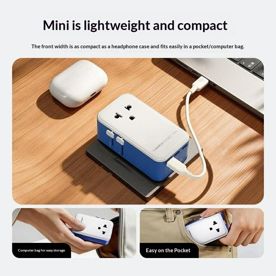 MOMAX UA36 1-World Charger 70W, GaN Fast Charging, photo 4