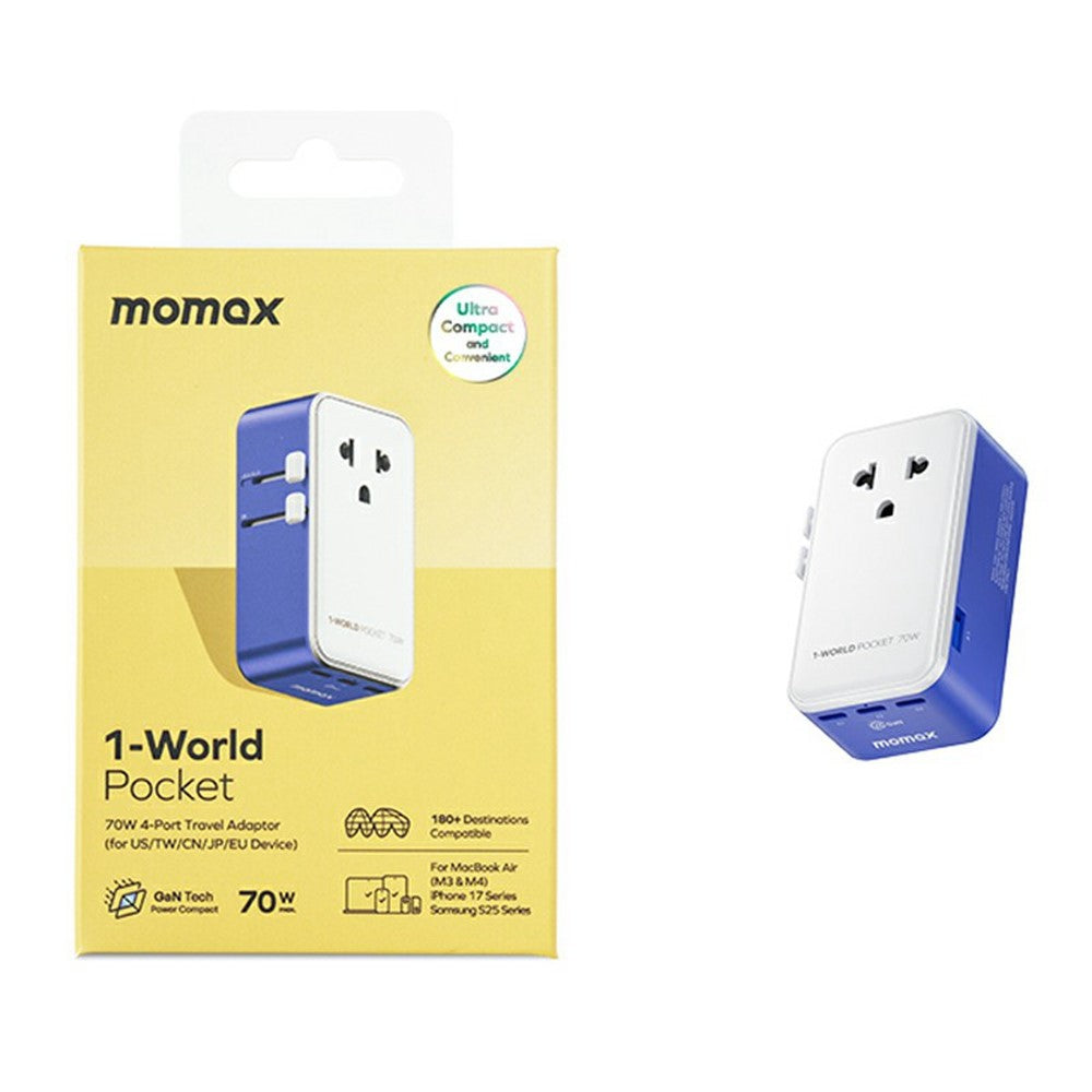 MOMAX UA36 1-World Charger 70W, GaN Fast Charging, photo 7