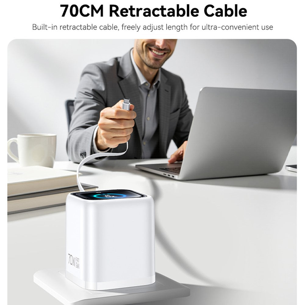 YESIDO YC123 70W Retractable Charger