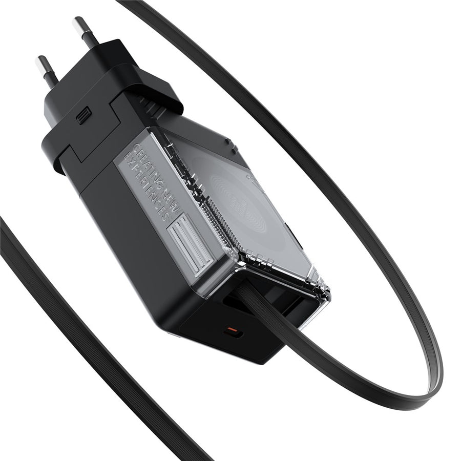 NILLKIN Icecore 65W GaN Charger, Retractable USB-C, EU Plug, photo 13