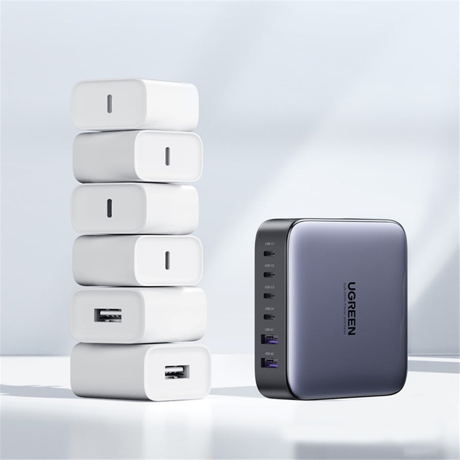 UGREEN 200W GaN Desktop Charger | 6 Ports, 1m 100W Cable