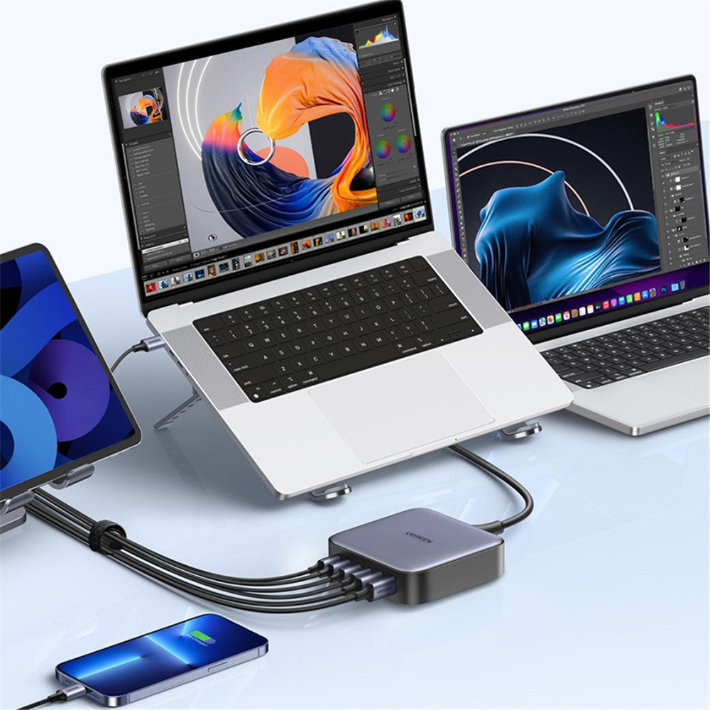 UGREEN 200W GaN Desktop Charger | 6 Ports, 1m 100W Cable