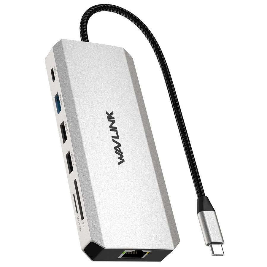 WAVLINK UMD306 USB-C Hub 12-In-1 Multi-Port Expansion Adapter RJ45 Ethernet Converter Support PD Charging