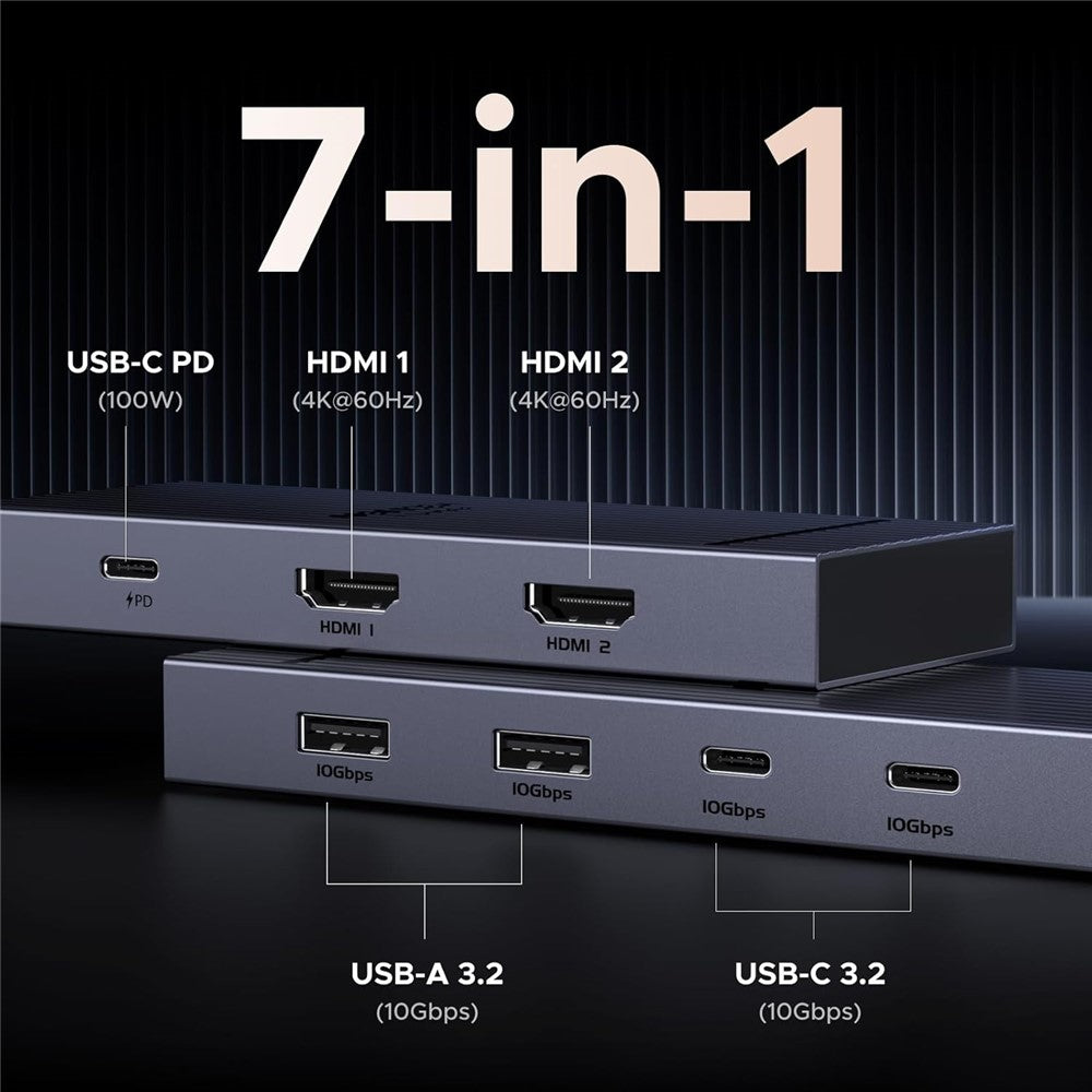 UGREEN 45365 7-in-1 Docking Station | 4K, 60Hz