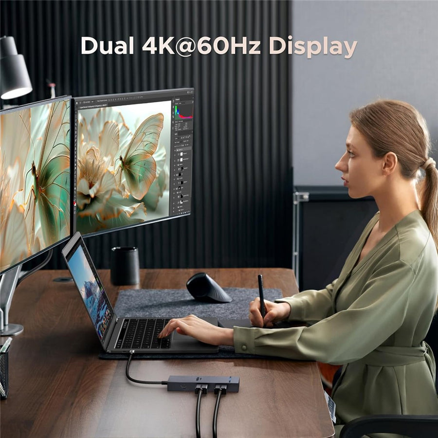 UGREEN 45365 7-in-1 Docking Station | 4K, 60Hz