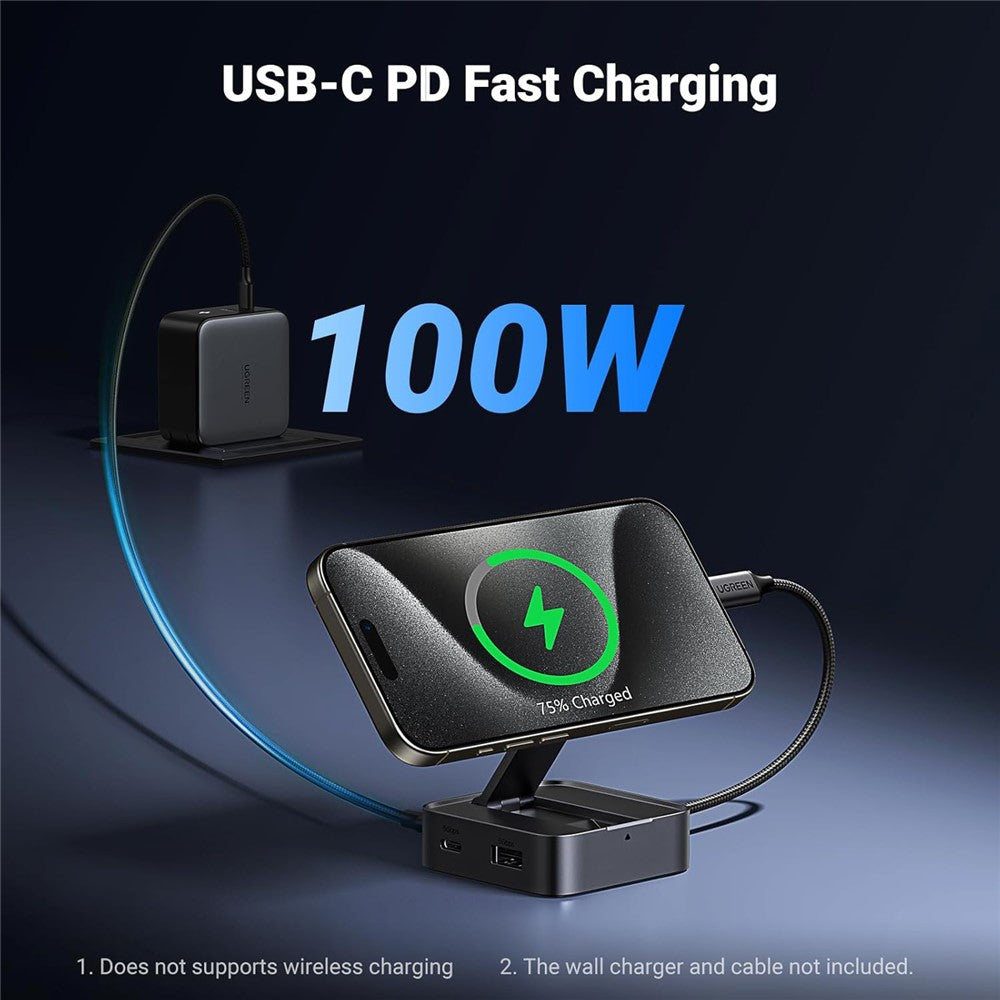 UGREEN 4-in-1 Foldable Docking Station for iPhone 15 | 4K, 60Hz