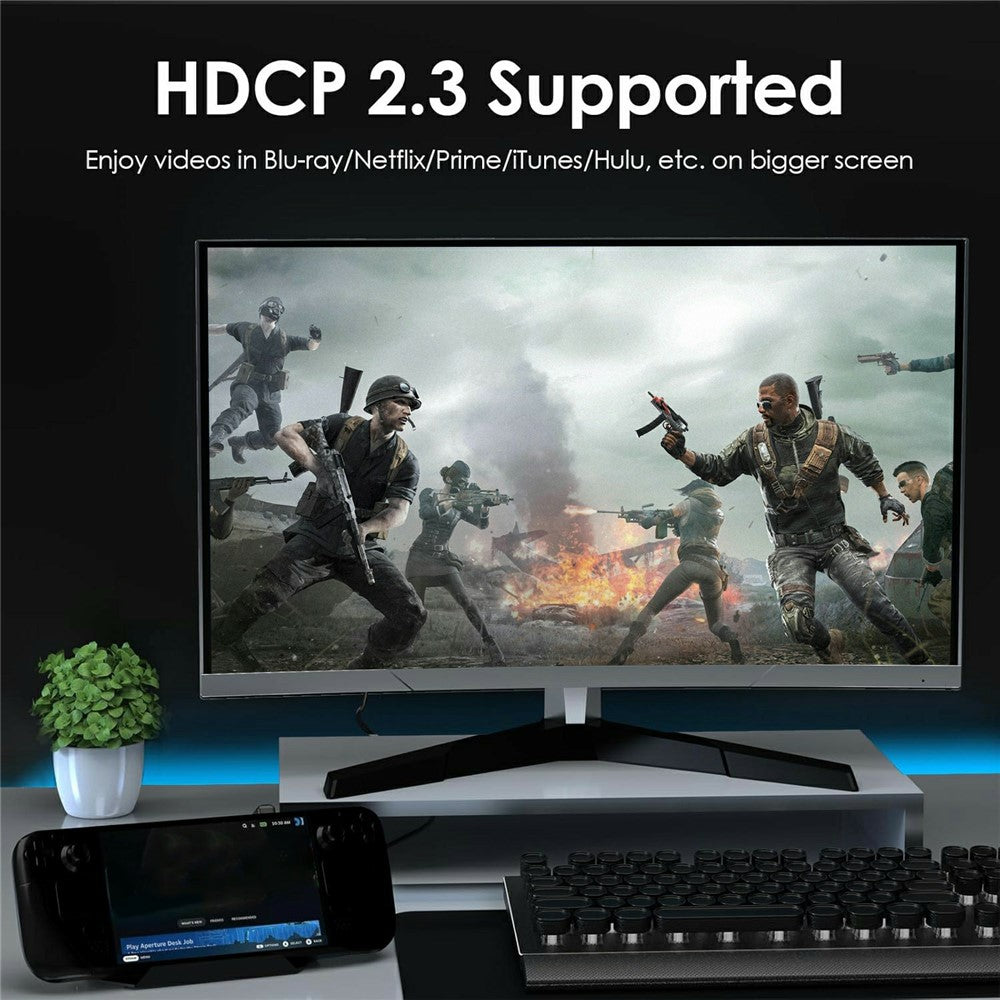 WAVLINK UHP3426 6 in 1 Docking Station for Steam Deck / Asus ROG Ally (2023) / Lenovo Legion Go Gigabit RJ45 100W PD Hub Adapter