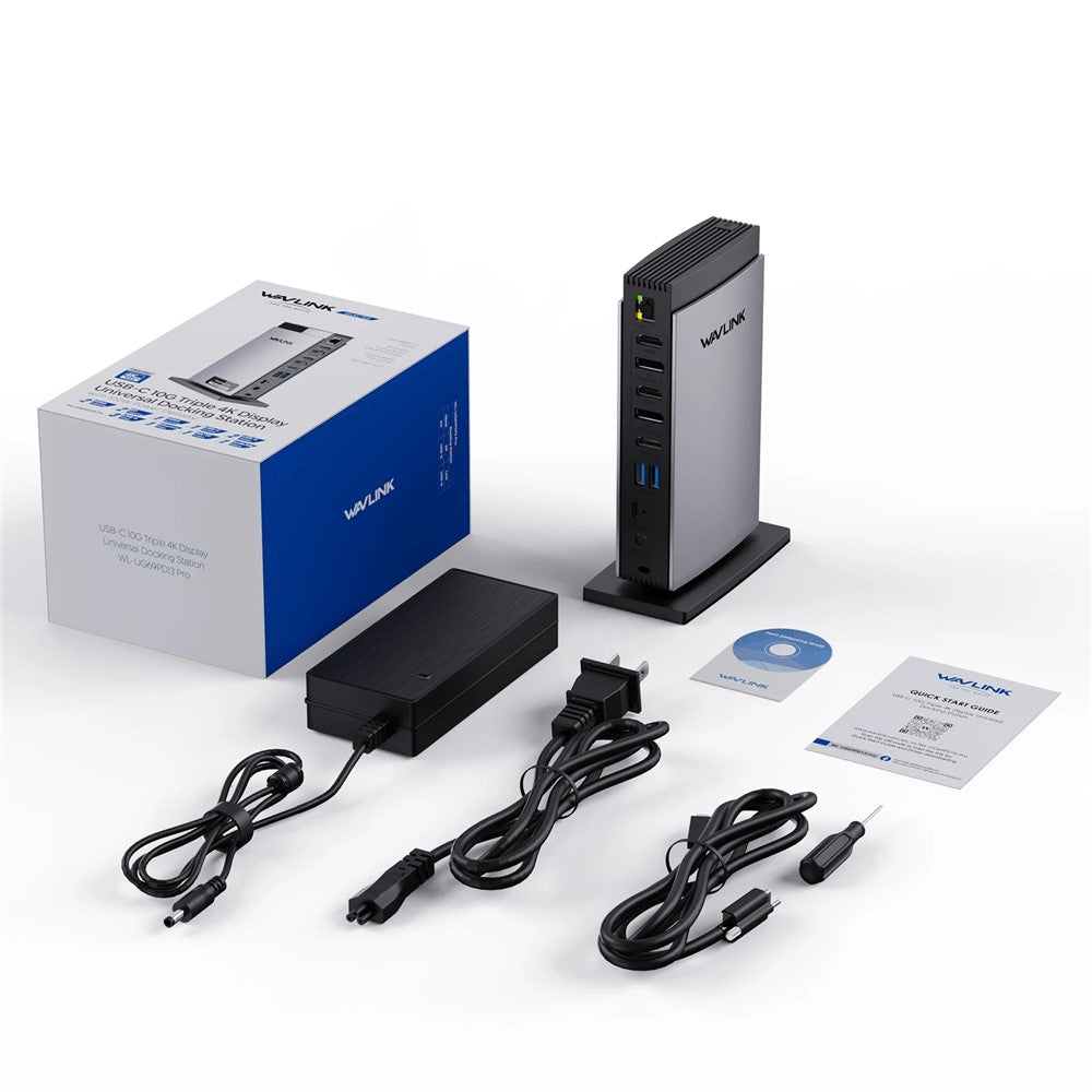 WAVLINK WL-UG69PD13Pro For MacBook M1 M2 M3 / Windows 15 in 1 Laptop Docking Station 3 HD USB C Displaylink Hub