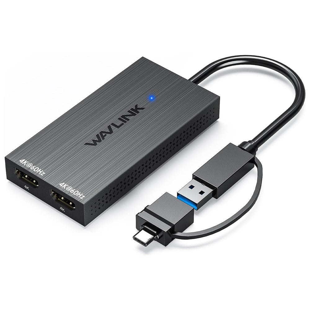 WAVLINK UG6902H DisplayLink USB-C HD Adapter USB-C / USB 3.0 to Dual HD Converter Support 4K 60Hz UG6902H Dual Display