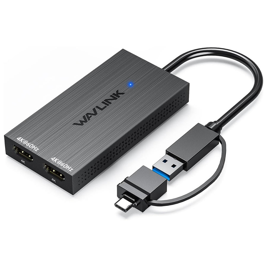 WAVLINK UG6902H DisplayLink USB-C HD Adapter USB-C / USB 3.0 to Dual HD Converter Support 4K 60Hz UG6902H Dual Display