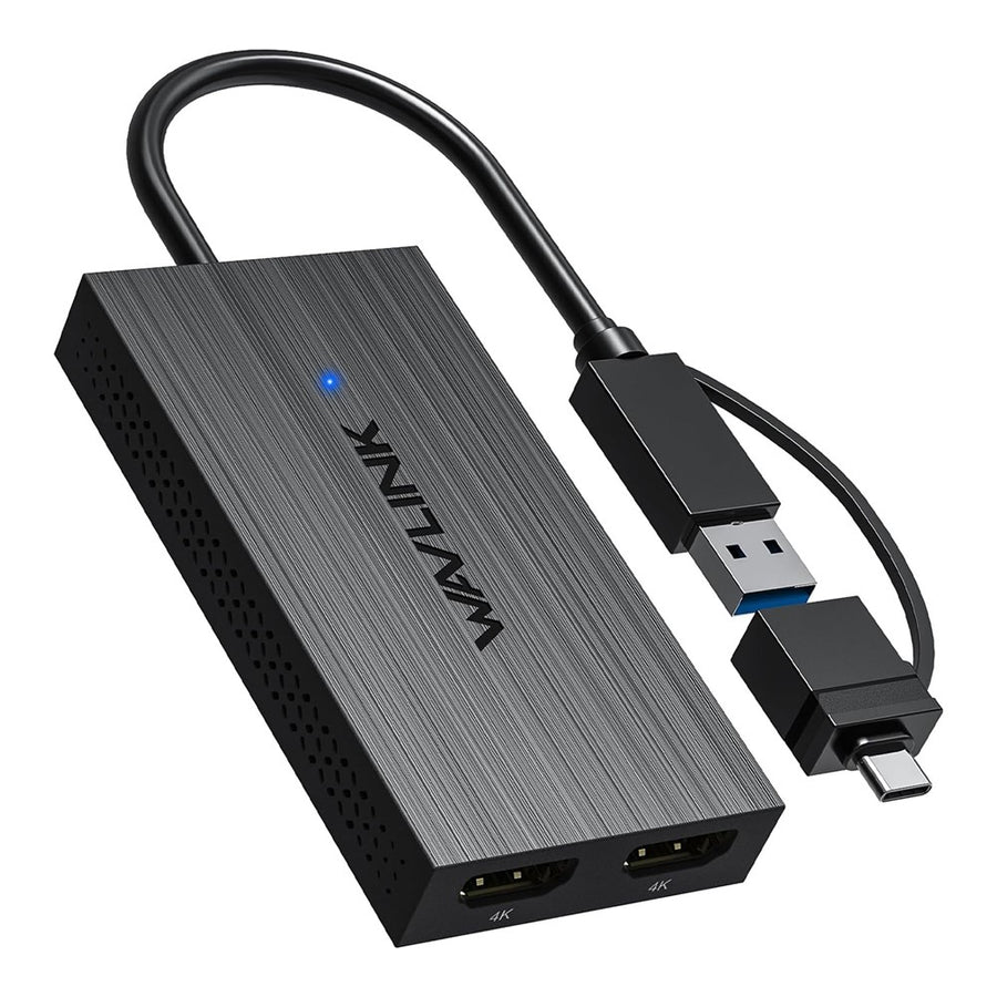 WAVLINK UG6902H DisplayLink USB-C HD Adapter USB-C / USB 3.0 to Dual HD Converter Support 4K 60Hz UG6902H Dual Display