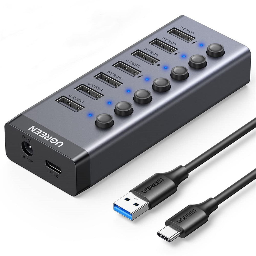 UGREEN CM481 7-Port USB 3.0 Hub | Powered, Extension Cable