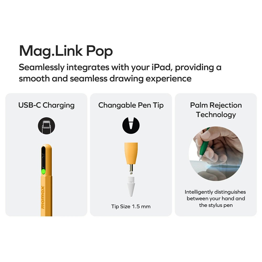 MOMAX Mag Link Stylus Pen, Palm Rejection, photo 10