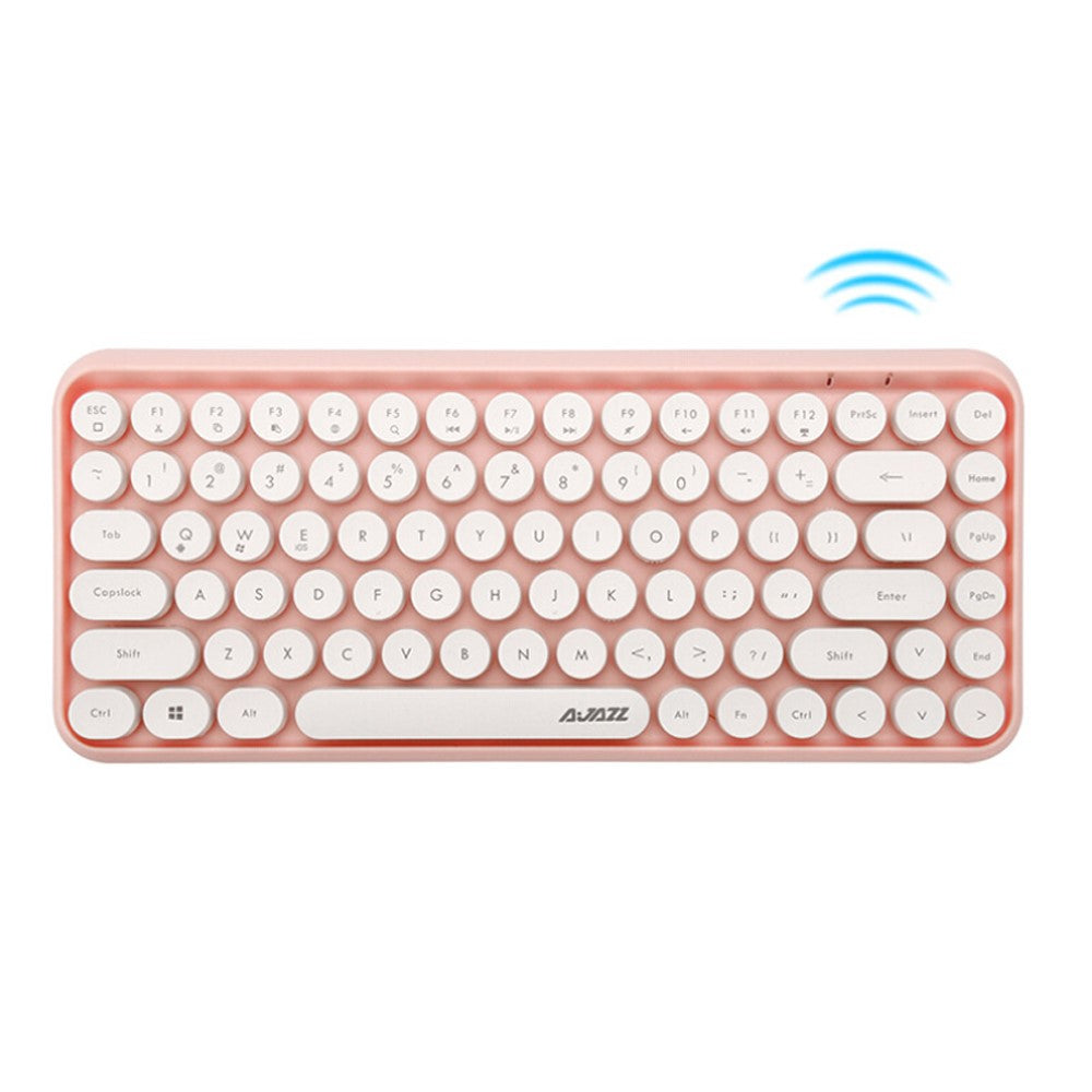 Ajazz 308i Wireless Keyboard for Mac & Windows, Retro Round Keycap, photo 2