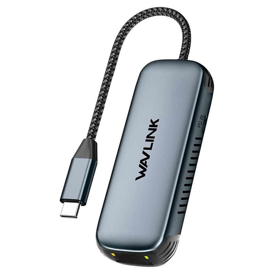 WAVLINK NWU330GD USB-C to RJ45 Ethernet Adapter 2.5Gbps Network Aluminum Converter Support 95W PD Output