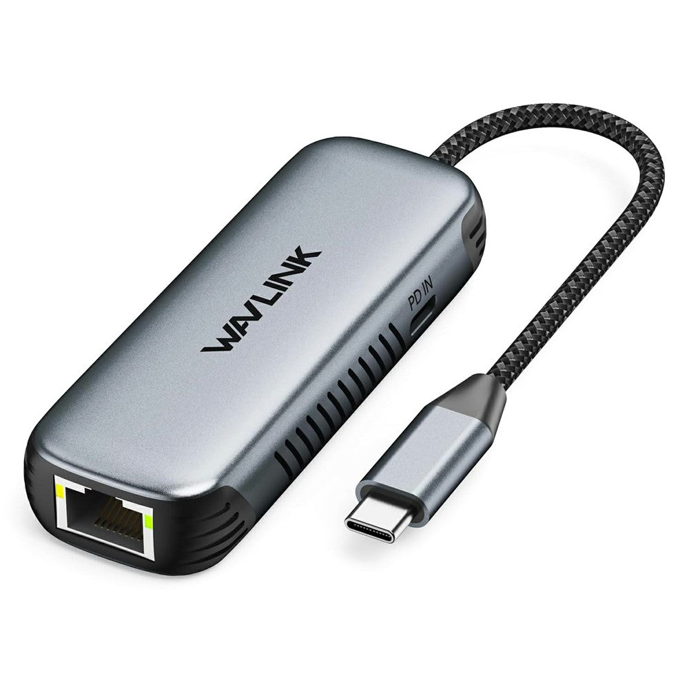 WAVLINK NWU340GD 5Gbps USB-C to RJ45 Ethernet Adapter Aluminum Converter with 95W Charging Port