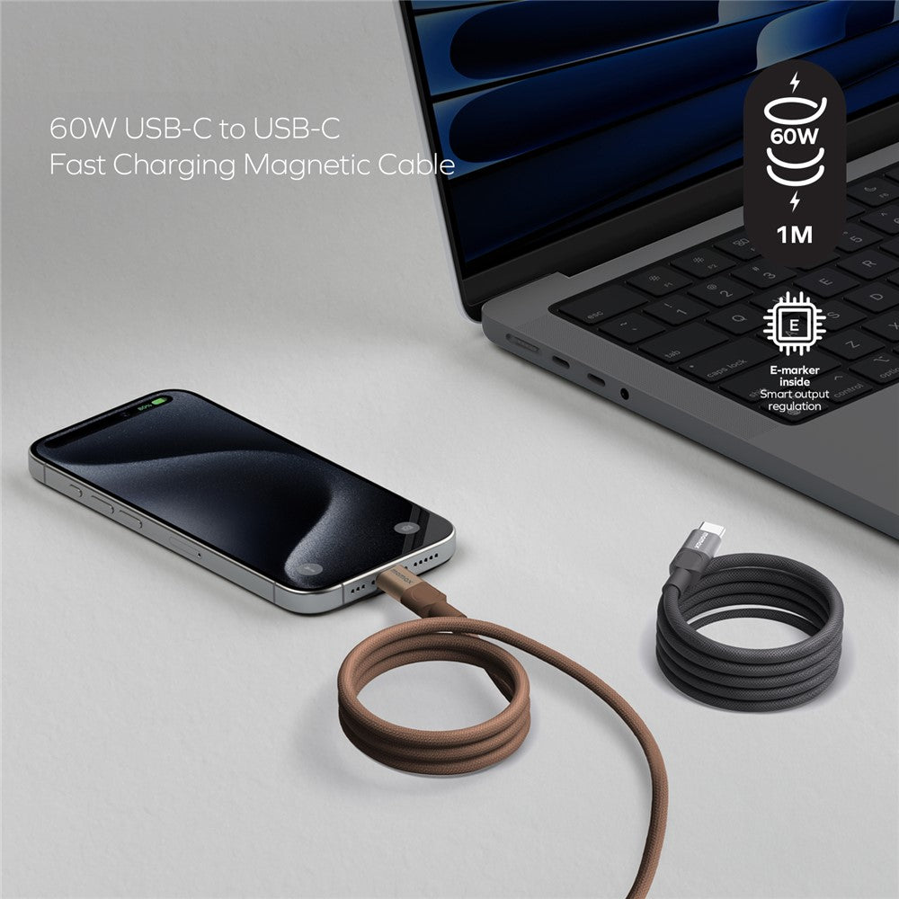MOMAX Mag.Link 1m Cable 60W, Magnetic, photo 3