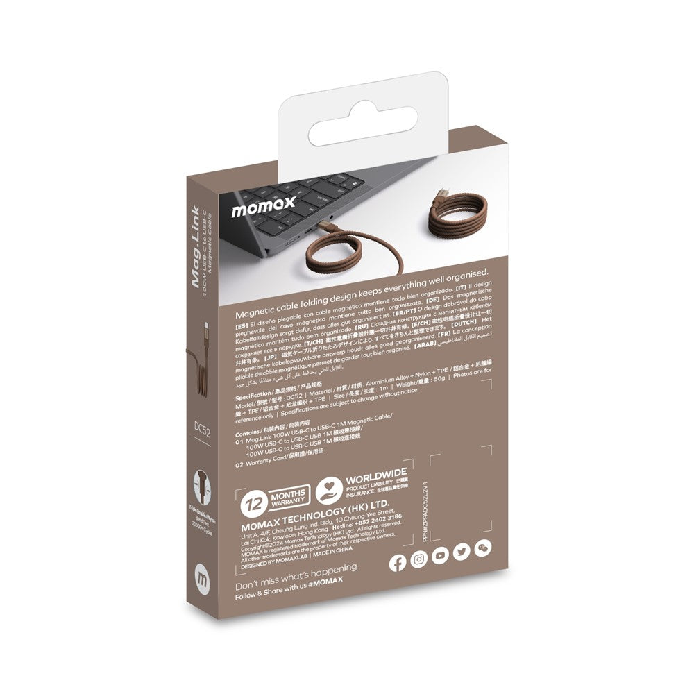 MOMAX Mag.Link 1m Cable 100W, Magnetic, photo 15