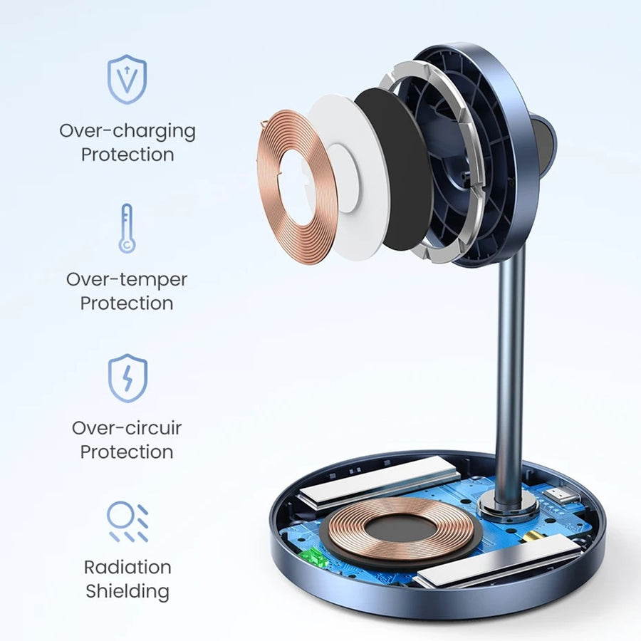 UGREEN 2In1 Magnetic Wireless Charger for iPhone 16 & iPhone 15