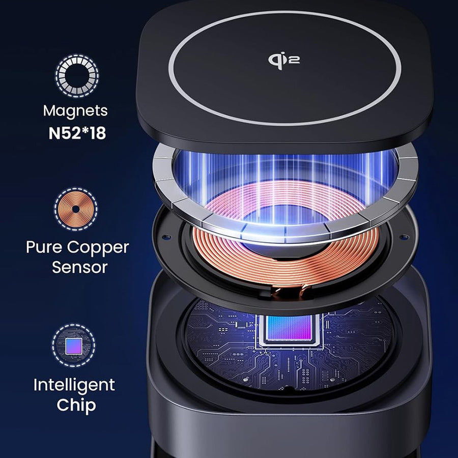 UGREEN 2-in-1 Magnetic Wireless Charger for iPhone 16 & iPhone | 15W