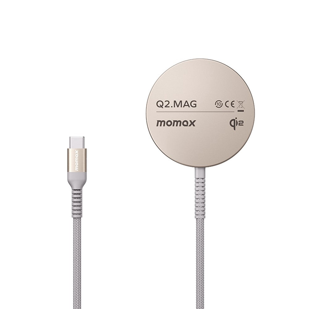 MOMAX Q2.Mag Metal Wireless Charger 15W, Qi2 Magnetic, photo 1