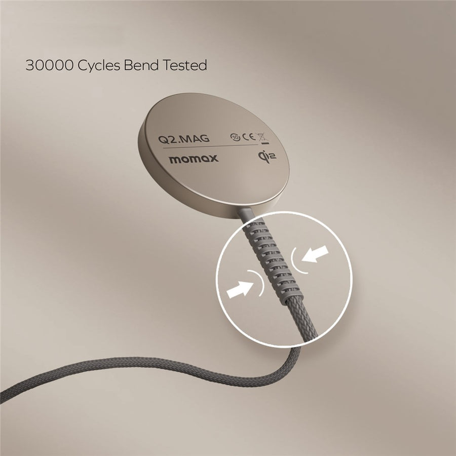 MOMAX Q2.Mag Metal Wireless Charger 15W, Qi2 Magnetic, photo 10