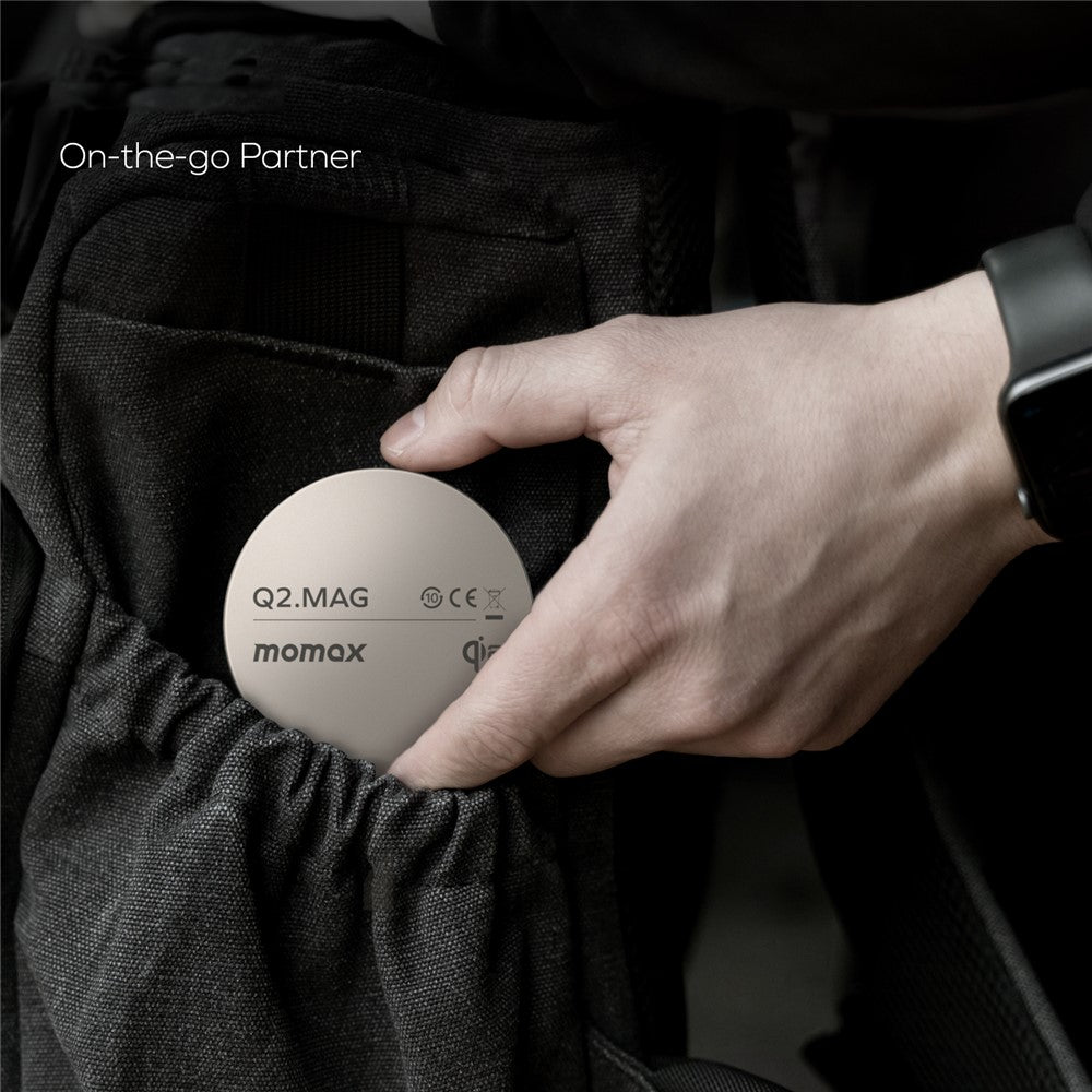 MOMAX Q2.Mag Metal Wireless Charger 15W, Qi2 Magnetic, photo 12