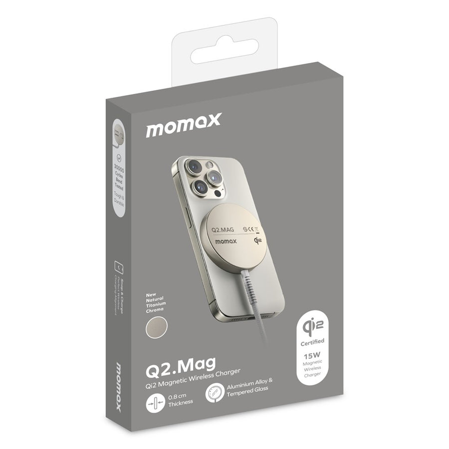 MOMAX Q2.Mag Metal Wireless Charger 15W, Qi2 Magnetic, photo 16