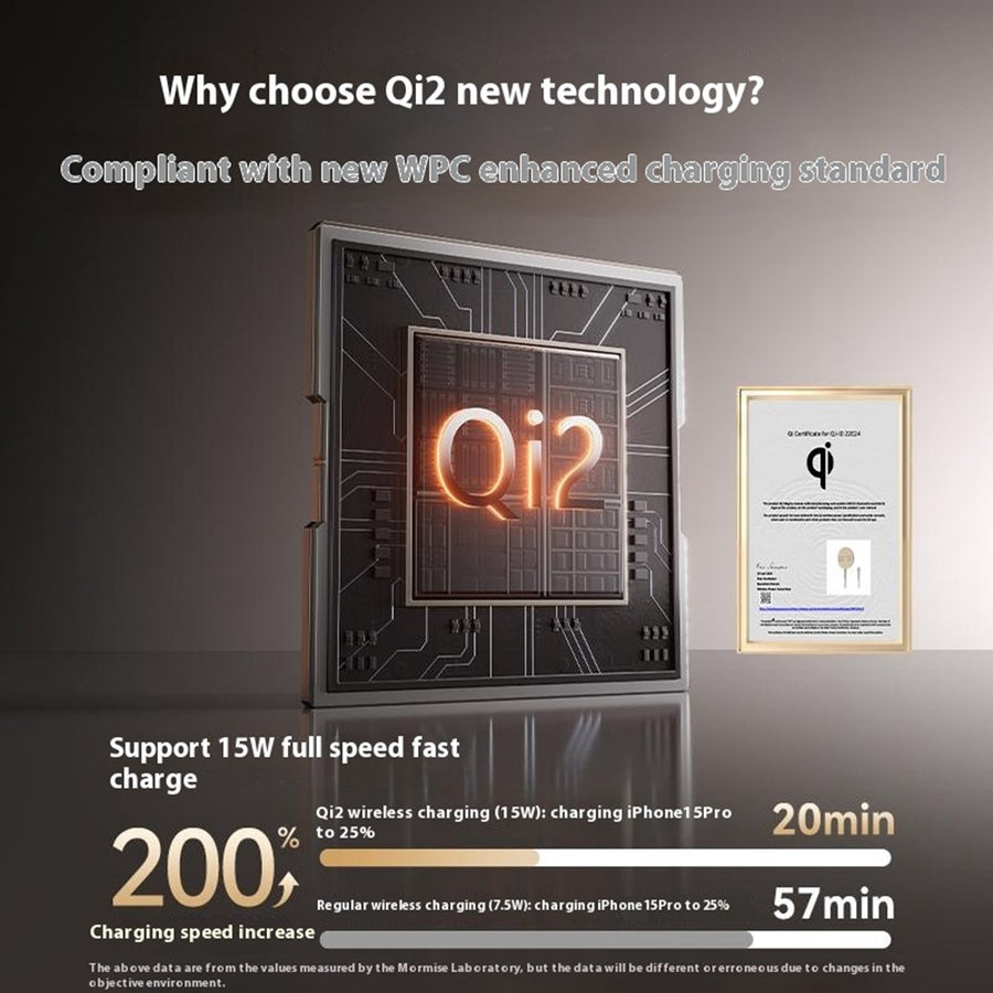 MOMAX Q2.Mag Metal Wireless Charger 15W, Qi2 Magnetic, photo 5