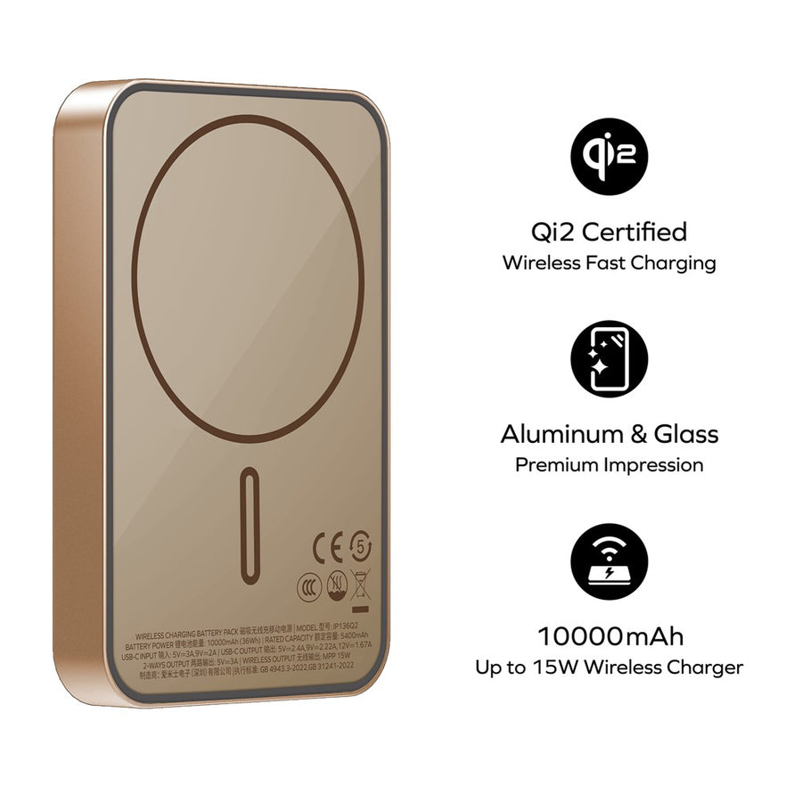 MOMAX Q.Mag X1 Power Bank 10000mAh, Qi2 Magnetic, photo 3