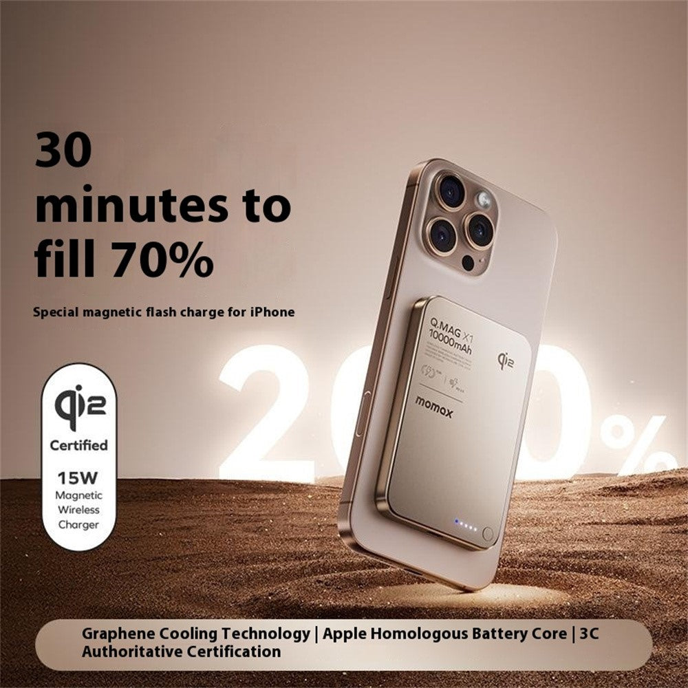 MOMAX Q.Mag X1 Power Bank 10000mAh, Qi2 Magnetic, photo 4