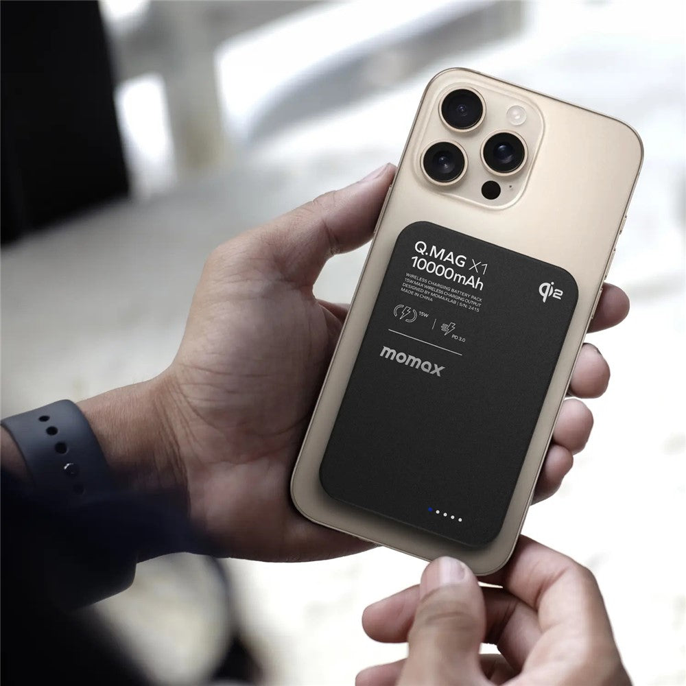 MOMAX Q.Mag X1 Power Bank 10000mAh, Qi2 Magnetic, photo 8