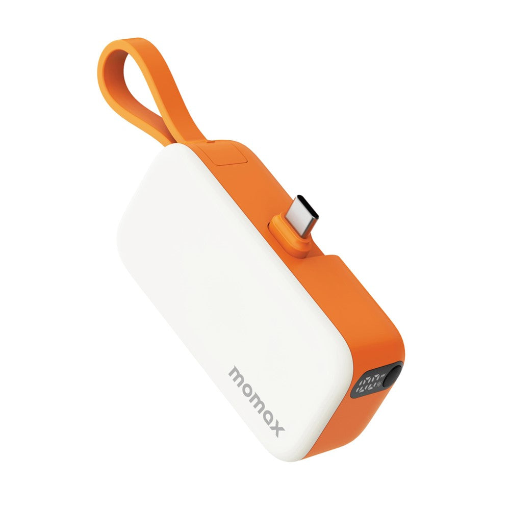 MOMAX 1-Power Mini Power Bank 5000mAh, 20W, Built-In Cable, photo 1