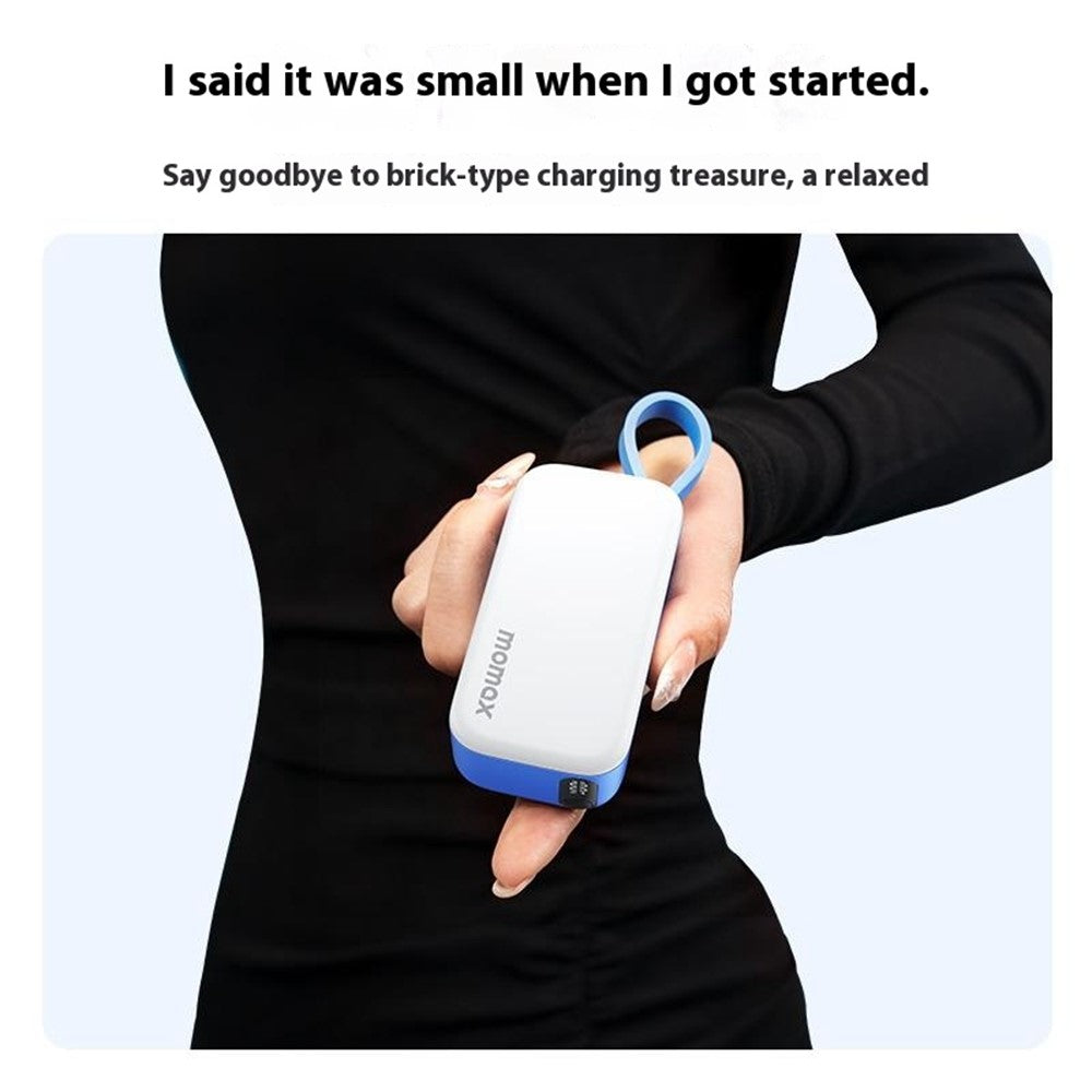 MOMAX 1-Power Mini Power Bank 5000mAh, 20W, Built-In Cable, photo 10