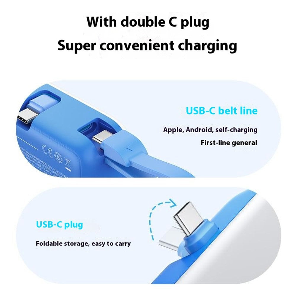 MOMAX 1-Power Mini Power Bank 5000mAh, 20W, Built-In Cable, photo 11