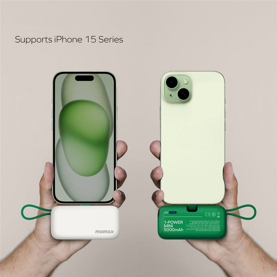 MOMAX 1-Power Mini Power Bank 5000mAh, 20W, Built-In Cable, photo 12