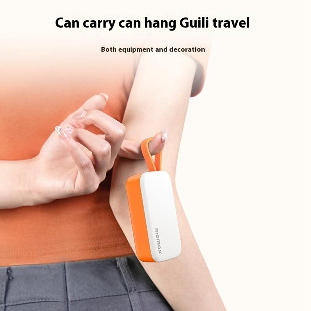 MOMAX 1-Power Mini Power Bank 5000mAh, 20W, Built-In Cable, photo 6