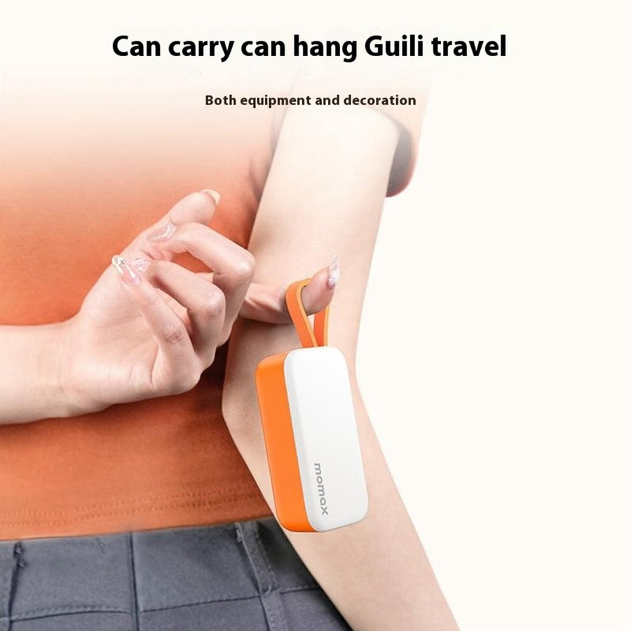 MOMAX 1-Power Mini Power Bank 5000mAh, 20W, Built-In Cable, photo 6