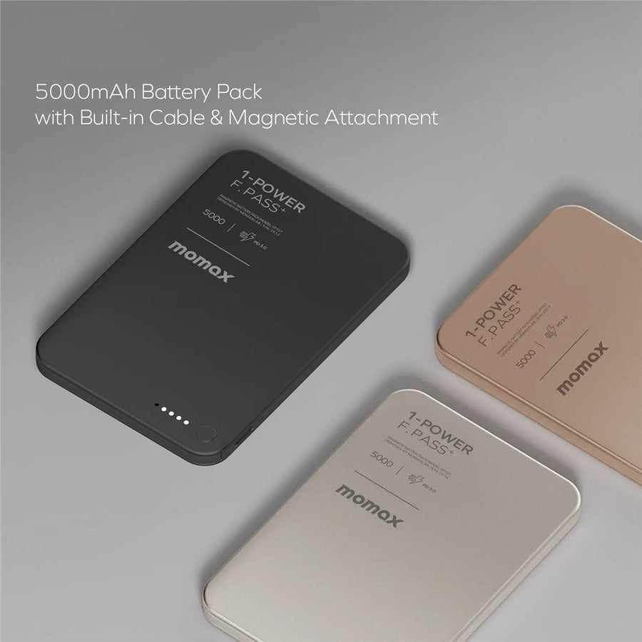 MOMAX 1-POWER F.PASS+ Power Bank 5000mAh, Magnetic, photo 12